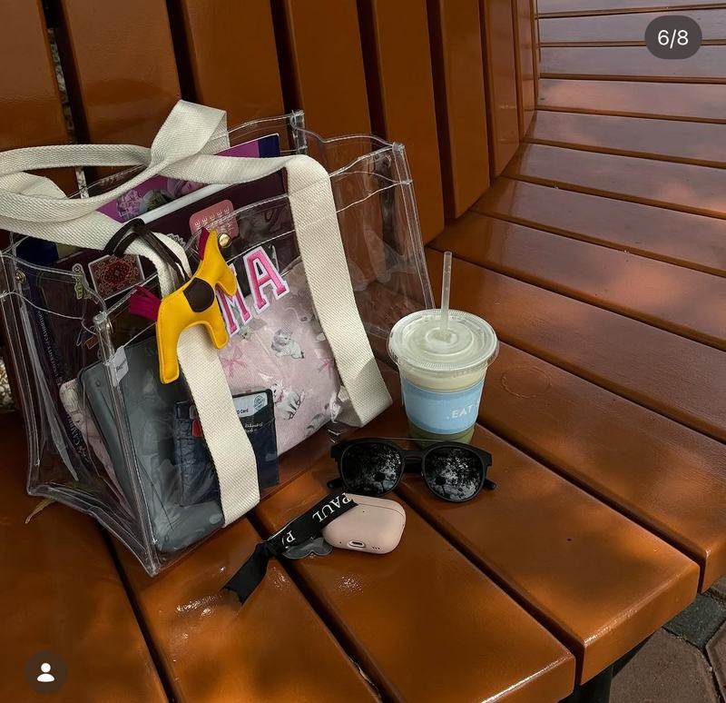 Baganic Clear Tote bag, customer photo