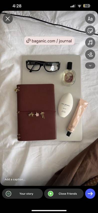 Baganic Journal, customer photo